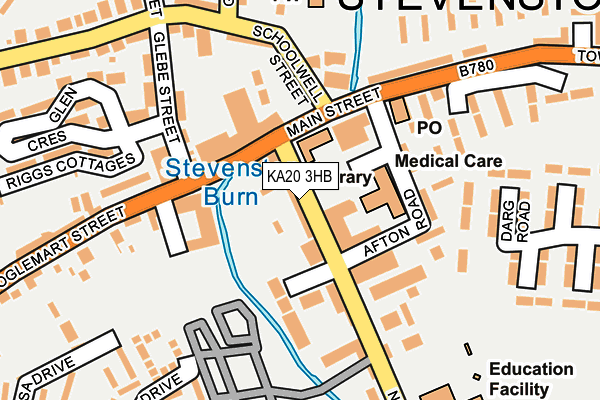 KA20 3HB map - OS OpenMap – Local (Ordnance Survey) KA20 3HB map - OS OpenMap – Local (Ordnance Survey)