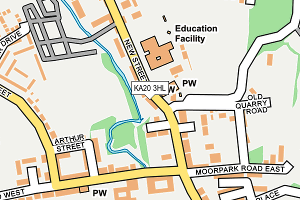 KA20 3HL map - OS OpenMap – Local (Ordnance Survey) KA20 3HL map - OS OpenMap – Local (Ordnance Survey)