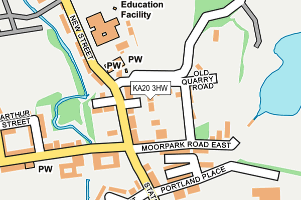 KA20 3HW map - OS OpenMap – Local (Ordnance Survey) KA20 3HW map - OS OpenMap – Local (Ordnance Survey)