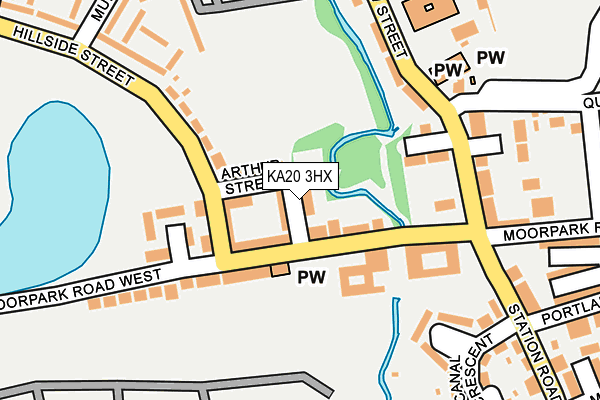 KA20 3HX map - OS OpenMap – Local (Ordnance Survey) KA20 3HX map - OS OpenMap – Local (Ordnance Survey)