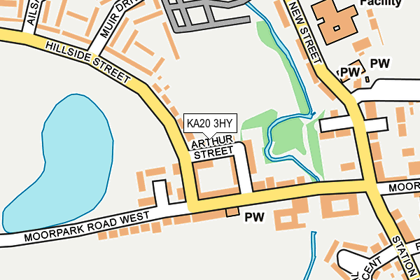 KA20 3HY map - OS OpenMap – Local (Ordnance Survey) KA20 3HY map - OS OpenMap – Local (Ordnance Survey)