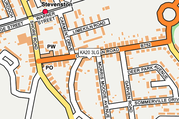 KA20 3LG map - OS OpenMap – Local (Ordnance Survey) KA20 3LG map - OS OpenMap – Local (Ordnance Survey)