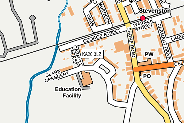 KA20 3LZ map - OS OpenMap – Local (Ordnance Survey) KA20 3LZ map - OS OpenMap – Local (Ordnance Survey)