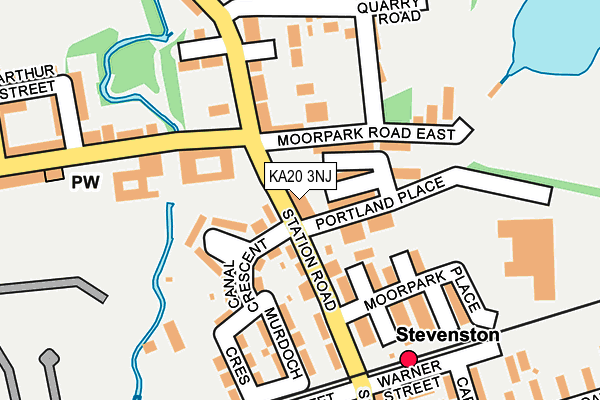 KA20 3NJ map - OS OpenMap – Local (Ordnance Survey) KA20 3NJ map - OS OpenMap – Local (Ordnance Survey)