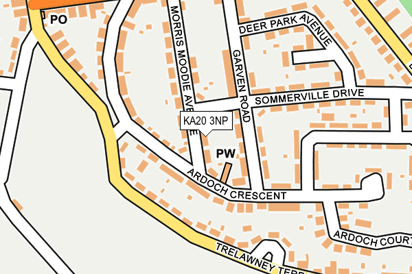 KA20 3NP map - OS OpenMap – Local (Ordnance Survey) KA20 3NP map - OS OpenMap – Local (Ordnance Survey)