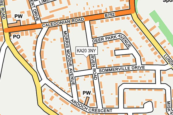 KA20 3NY map - OS OpenMap – Local (Ordnance Survey) KA20 3NY map - OS OpenMap – Local (Ordnance Survey)