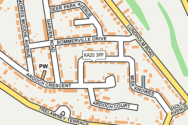 KA20 3PF map - OS OpenMap – Local (Ordnance Survey) KA20 3PF map - OS OpenMap – Local (Ordnance Survey)