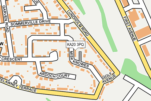 KA20 3PQ map - OS OpenMap – Local (Ordnance Survey) KA20 3PQ map - OS OpenMap – Local (Ordnance Survey)