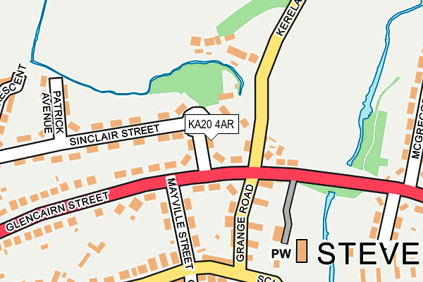 KA20 4AR map - OS OpenMap – Local (Ordnance Survey)