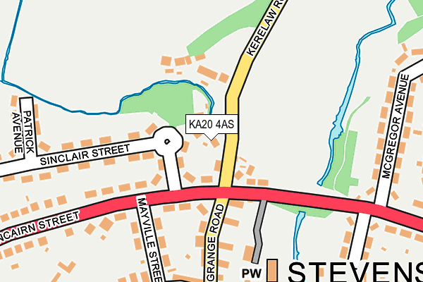KA20 4AS map - OS OpenMap – Local (Ordnance Survey) KA20 4AS map - OS OpenMap – Local (Ordnance Survey)