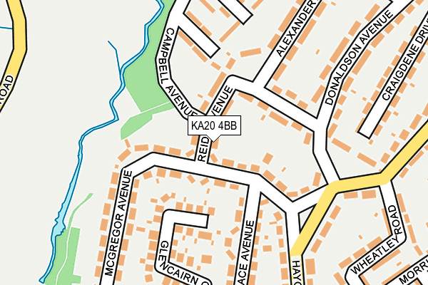 KA20 4BB map - OS OpenMap – Local (Ordnance Survey)