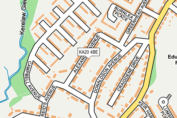 KA20 4BE map - OS OpenMap – Local (Ordnance Survey) KA20 4BE map - OS OpenMap – Local (Ordnance Survey)