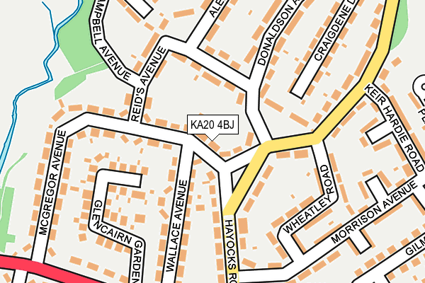 KA20 4BJ map - OS OpenMap – Local (Ordnance Survey) KA20 4BJ map - OS OpenMap – Local (Ordnance Survey)