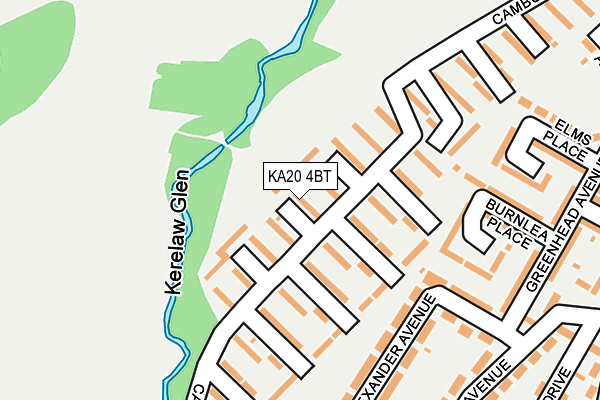 KA20 4BT map - OS OpenMap – Local (Ordnance Survey) KA20 4BT map - OS OpenMap – Local (Ordnance Survey)