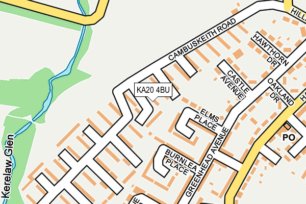 KA20 4BU map - OS OpenMap – Local (Ordnance Survey) KA20 4BU map - OS OpenMap – Local (Ordnance Survey)