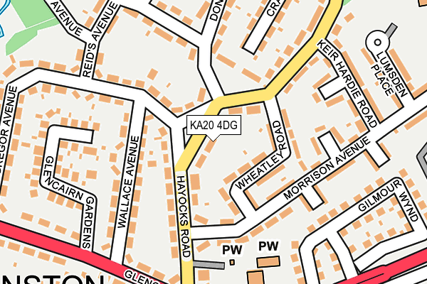 KA20 4DG map - OS OpenMap – Local (Ordnance Survey) KA20 4DG map - OS OpenMap – Local (Ordnance Survey)
