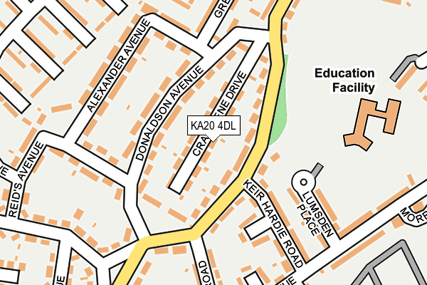 KA20 4DL map - OS OpenMap – Local (Ordnance Survey) KA20 4DL map - OS OpenMap – Local (Ordnance Survey)