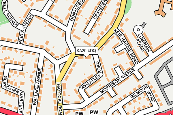 KA20 4DQ map - OS OpenMap – Local (Ordnance Survey)