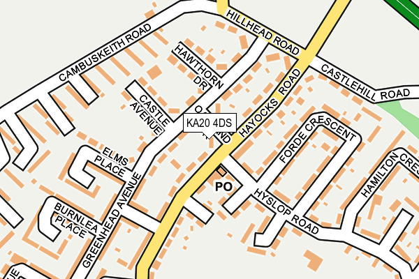 KA20 4DS map - OS OpenMap – Local (Ordnance Survey) KA20 4DS map - OS OpenMap – Local (Ordnance Survey)