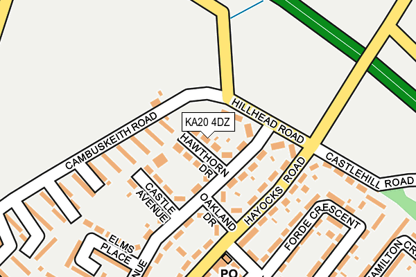 KA20 4DZ map - OS OpenMap – Local (Ordnance Survey) KA20 4DZ map - OS OpenMap – Local (Ordnance Survey)