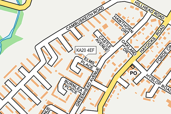 KA20 4EF map - OS OpenMap – Local (Ordnance Survey) KA20 4EF map - OS OpenMap – Local (Ordnance Survey)