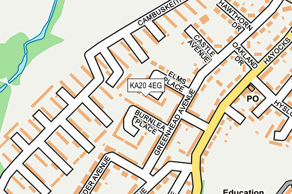 KA20 4EG map - OS OpenMap – Local (Ordnance Survey) KA20 4EG map - OS OpenMap – Local (Ordnance Survey)