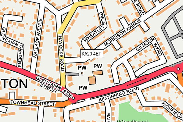 KA20 4ET map - OS OpenMap – Local (Ordnance Survey) KA20 4ET map - OS OpenMap – Local (Ordnance Survey)