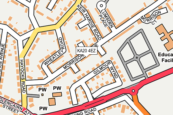 KA20 4EZ map - OS OpenMap – Local (Ordnance Survey) KA20 4EZ map - OS OpenMap – Local (Ordnance Survey)