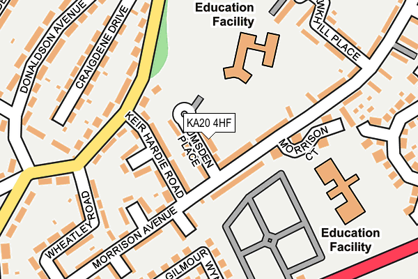 KA20 4HF map - OS OpenMap – Local (Ordnance Survey)