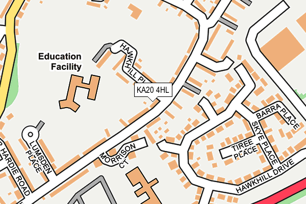 KA20 4HL map - OS OpenMap – Local (Ordnance Survey) KA20 4HL map - OS OpenMap – Local (Ordnance Survey)