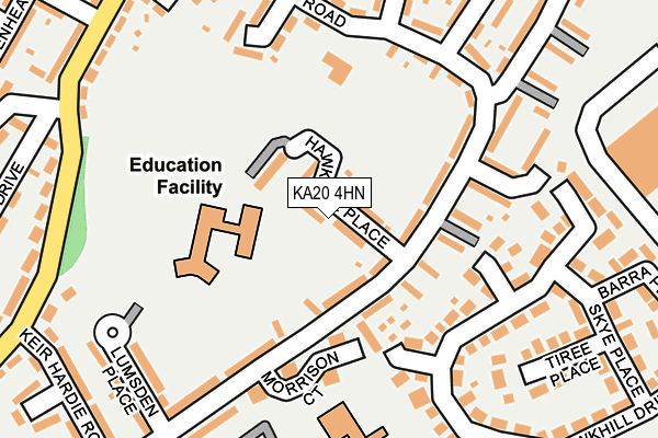 KA20 4HN map - OS OpenMap – Local (Ordnance Survey) KA20 4HN map - OS OpenMap – Local (Ordnance Survey)