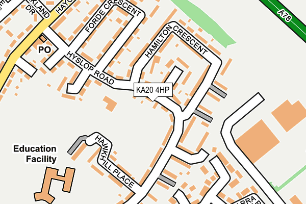 KA20 4HP map - OS OpenMap – Local (Ordnance Survey) KA20 4HP map - OS OpenMap – Local (Ordnance Survey)
