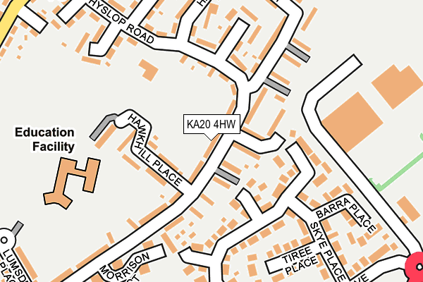 KA20 4HW map - OS OpenMap – Local (Ordnance Survey) KA20 4HW map - OS OpenMap – Local (Ordnance Survey)
