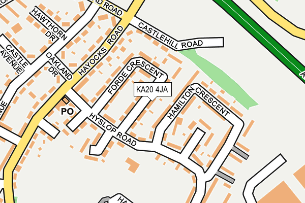 KA20 4JA map - OS OpenMap – Local (Ordnance Survey) KA20 4JA map - OS OpenMap – Local (Ordnance Survey)