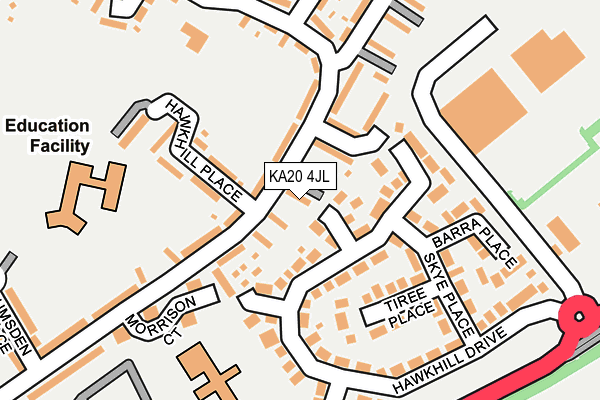 KA20 4JL map - OS OpenMap – Local (Ordnance Survey) KA20 4JL map - OS OpenMap – Local (Ordnance Survey)