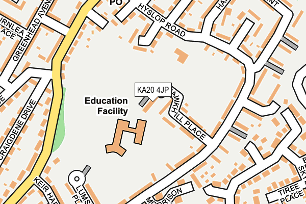 KA20 4JP map - OS OpenMap – Local (Ordnance Survey)