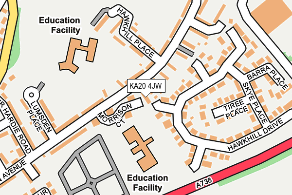 KA20 4JW map - OS OpenMap – Local (Ordnance Survey) KA20 4JW map - OS OpenMap – Local (Ordnance Survey)