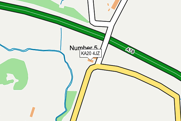 KA20 4JZ map - OS OpenMap – Local (Ordnance Survey) KA20 4JZ map - OS OpenMap – Local (Ordnance Survey)