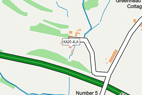 KA20 4LA map - OS OpenMap – Local (Ordnance Survey)
