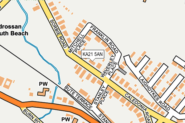 KA21 5AN map - OS OpenMap – Local (Ordnance Survey) KA21 5AN map - OS OpenMap – Local (Ordnance Survey)