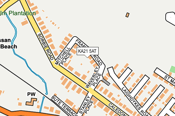KA21 5AT map - OS OpenMap – Local (Ordnance Survey) KA21 5AT map - OS OpenMap – Local (Ordnance Survey)