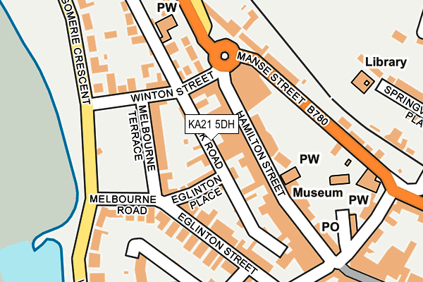 KA21 5DH map - OS OpenMap – Local (Ordnance Survey) KA21 5DH map - OS OpenMap – Local (Ordnance Survey)