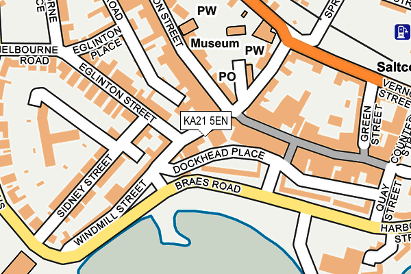 KA21 5EN map - OS OpenMap – Local (Ordnance Survey) KA21 5EN map - OS OpenMap – Local (Ordnance Survey)