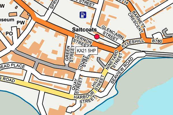KA21 5HP map - OS OpenMap – Local (Ordnance Survey) KA21 5HP map - OS OpenMap – Local (Ordnance Survey)