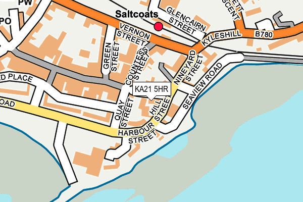 KA21 5HR map - OS OpenMap – Local (Ordnance Survey) KA21 5HR map - OS OpenMap – Local (Ordnance Survey)