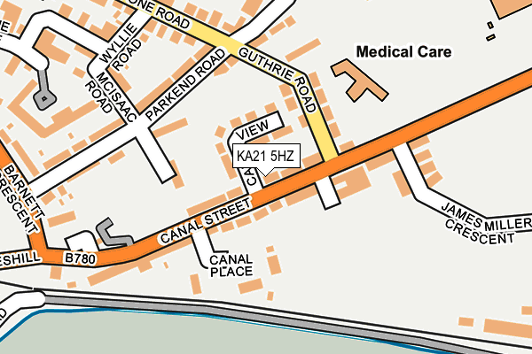 KA21 5HZ map - OS OpenMap – Local (Ordnance Survey) KA21 5HZ map - OS OpenMap – Local (Ordnance Survey)