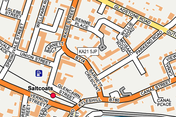 KA21 5JP map - OS OpenMap – Local (Ordnance Survey) KA21 5JP map - OS OpenMap – Local (Ordnance Survey)