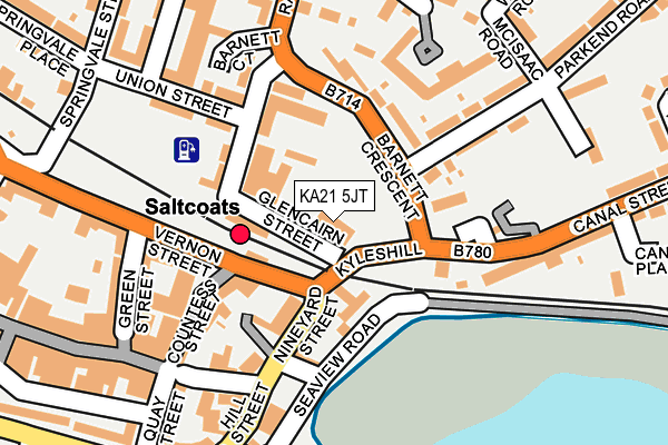KA21 5JT map - OS OpenMap – Local (Ordnance Survey) KA21 5JT map - OS OpenMap – Local (Ordnance Survey)
