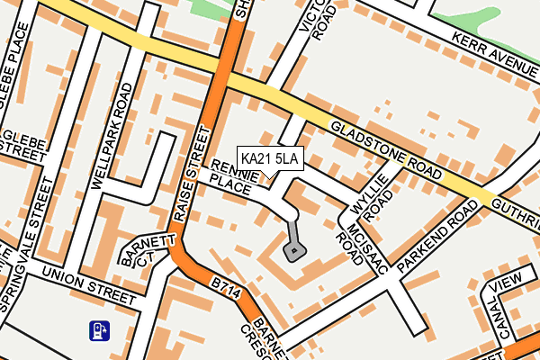 KA21 5LA map - OS OpenMap – Local (Ordnance Survey) KA21 5LA map - OS OpenMap – Local (Ordnance Survey)