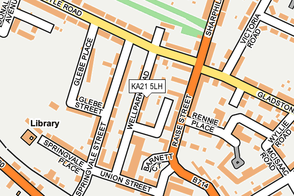 KA21 5LH map - OS OpenMap – Local (Ordnance Survey) KA21 5LH map - OS OpenMap – Local (Ordnance Survey)